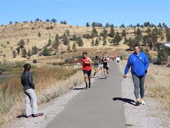 Runners running