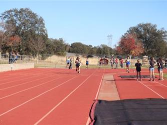 running on a track