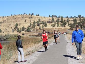 Runners running