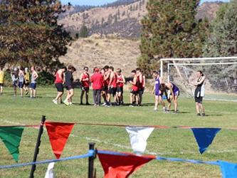 Runners lining up