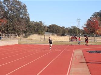 running on a track