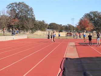 running on a track