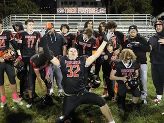 football team with coach