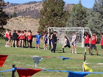 Runners lining up