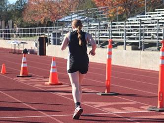 running on a track