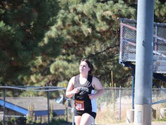 Cross country girl running