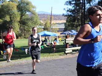 Runners running