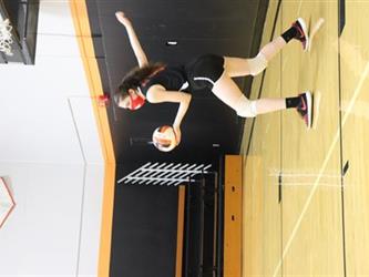serving the ball