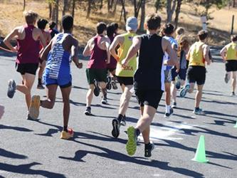 Runners running