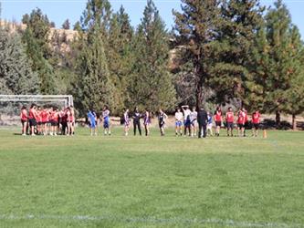 Runners lining up