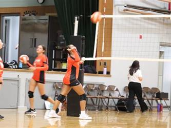 volleyball hit