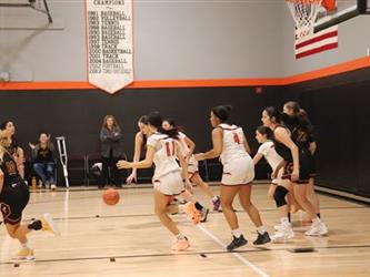 dribbling the basketball 