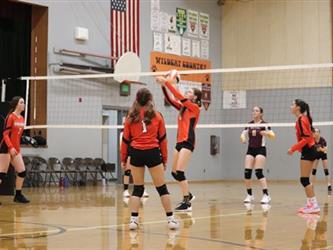 volleyball hit