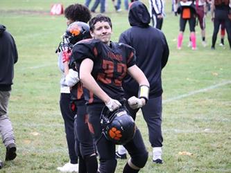 football player posing