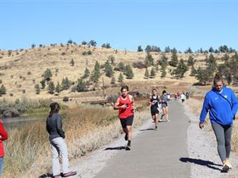 Runners running