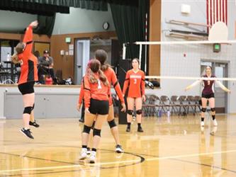 volleyball hit