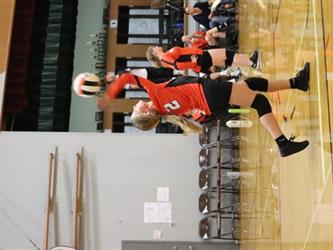 volleyball hit