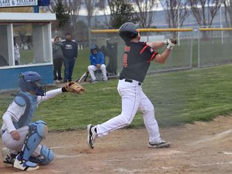 swinging at the ball