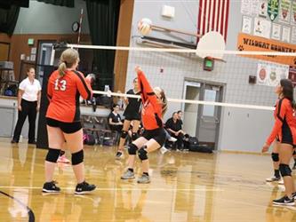volleyball hit