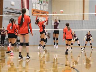 volleyball hit