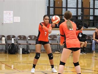 volleyball hit
