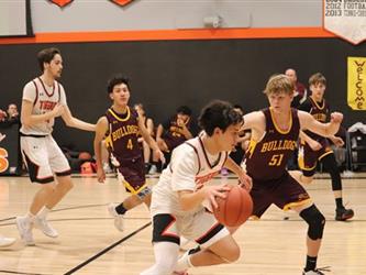 dribbling basketball