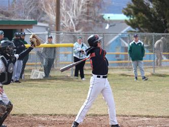 hitting the ball with the bat