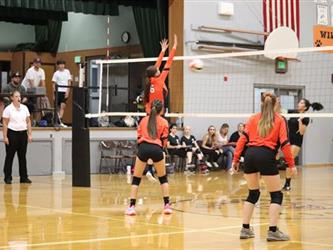 volleyball hit
