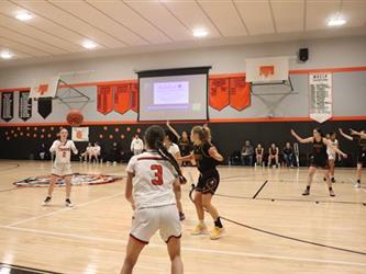 passing the basketball 