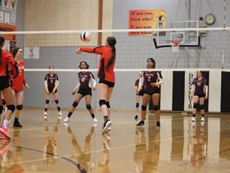volleyball hit