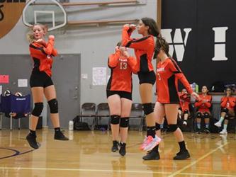 volleyball hit