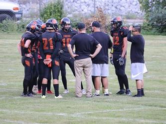 football huddle