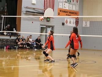 volleyball hit