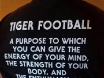 Back of Alumni T-Shirt"Tiger Football"