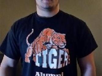 Front of Alumni T-Shirt - Tiger logo